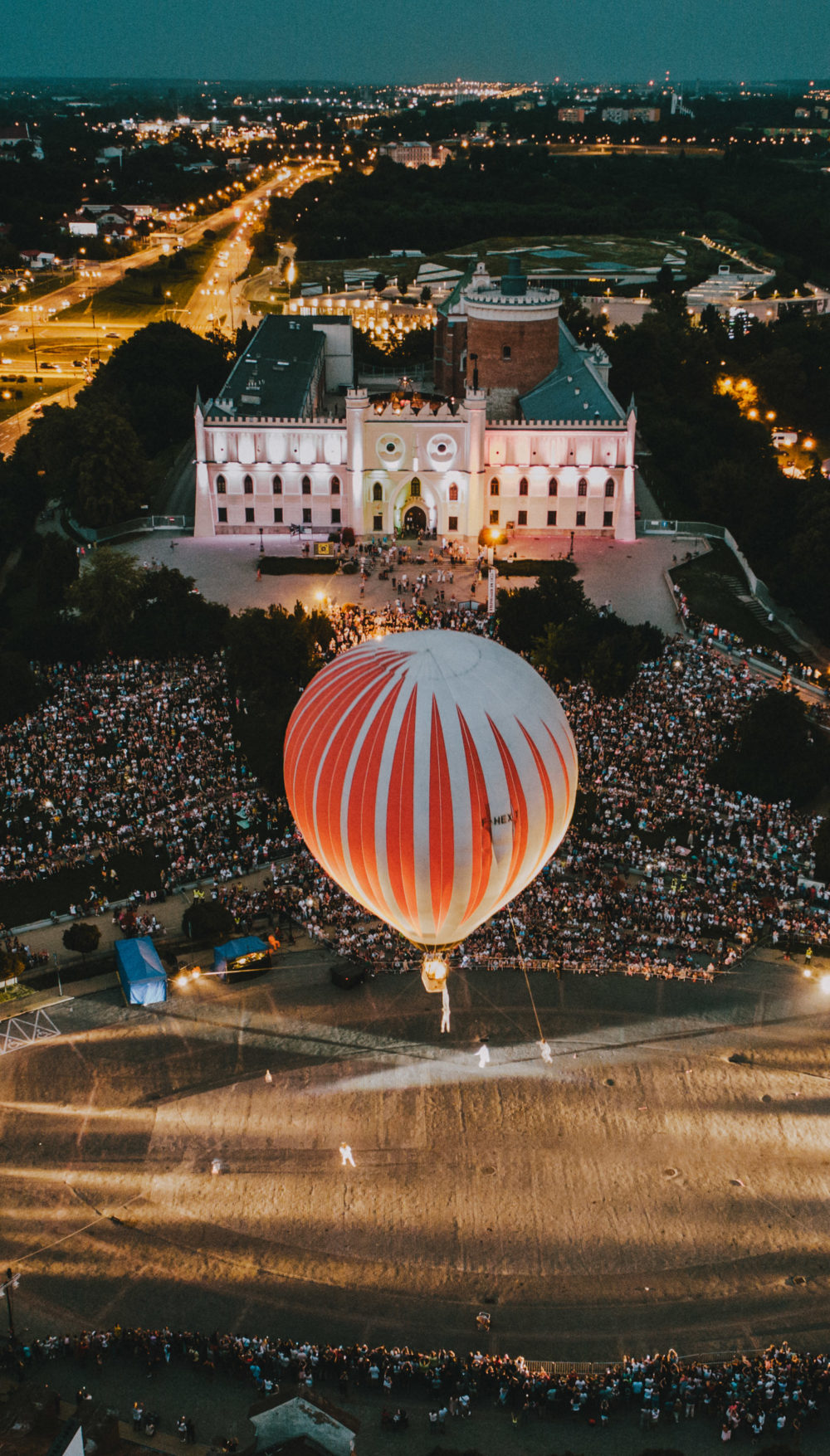Zamek Lubelski podczas Carnavalu Sztukmistrzów 2018 roku – zdjęcia z drona Maciej Rukasz